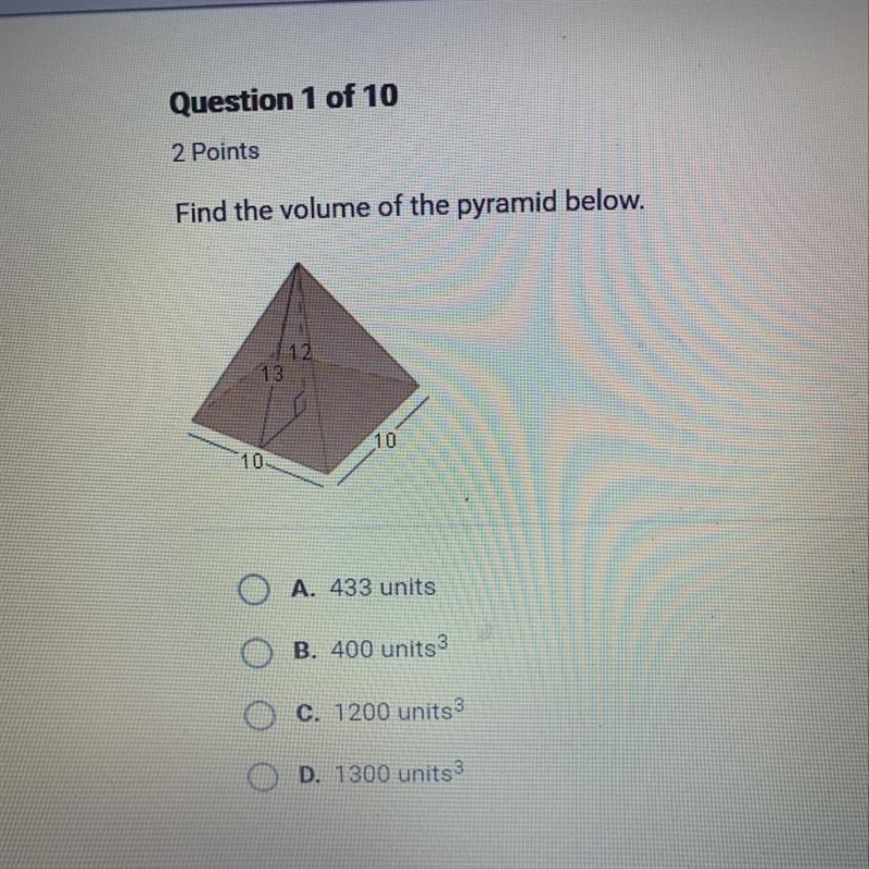 What is the volume of the pyramid?-example-1