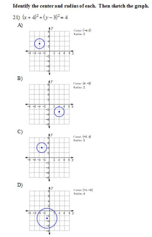 Identify the center and radius of each. Photo attached.-example-1