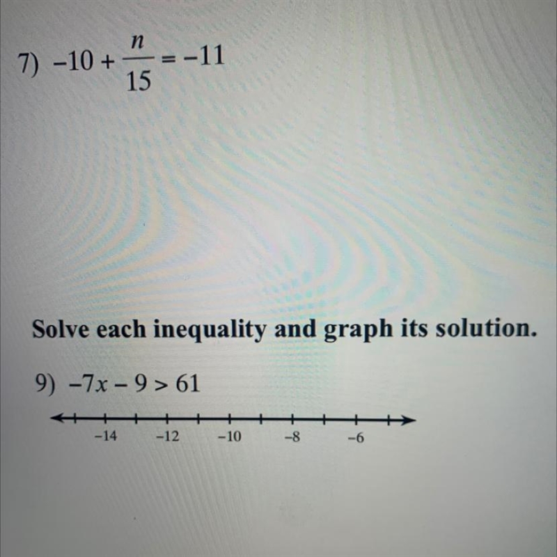 -7x –9 > 61 -14 -12 -10 -8 -6-example-1