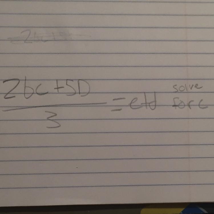 How do I solve for c-example-1