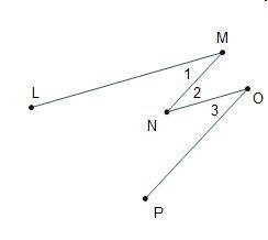 Given: Line segment N M is parallel to line segment P O. and Angle 1 is-congruent-example-1