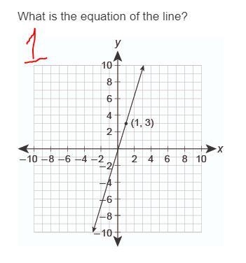 1 options: y = 3x - 1 y = -3x y = 3x + 1 y = 3x 2 options: y = 3/2x y = -3/2x + 1 y-example-1