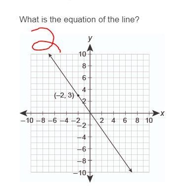 1 options: y = 3x - 1 y = -3x y = 3x + 1 y = 3x 2 options: y = 3/2x y = -3/2x + 1 y-example-2