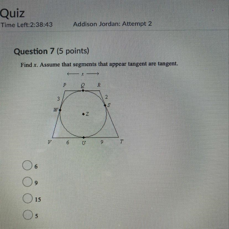 A. 6 b. 9 c. 15 d. 5-example-1