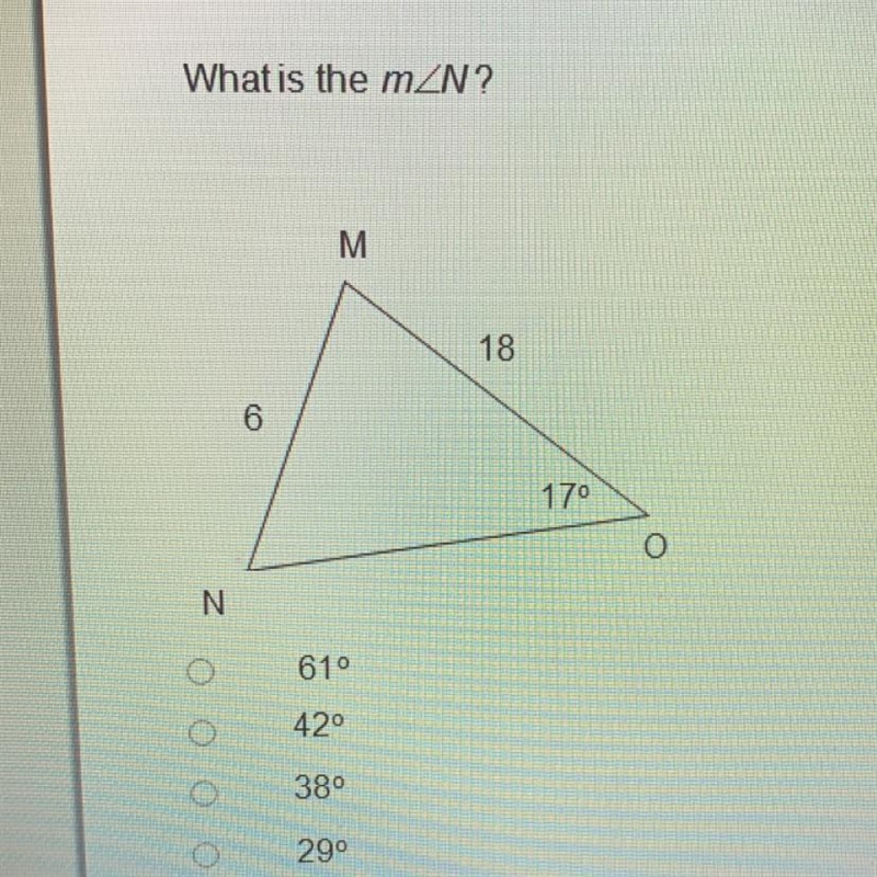 What is the measure angle of N???-example-1