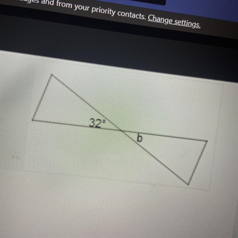 Find the missing angle. *-example-1