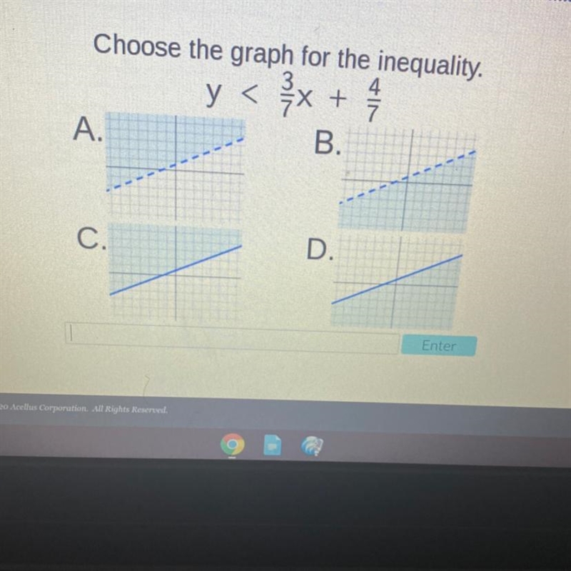 Choose the graph for the inequality.-example-1