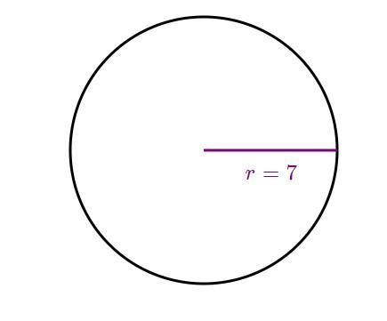 What is the area of the following circle?-example-1