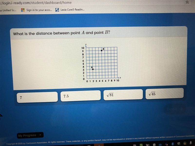 What is the distance between point A and point B? help ASAP-example-1