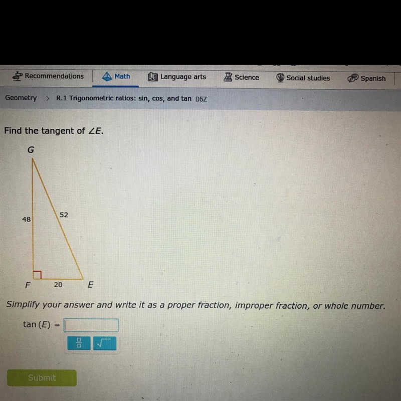 Simplify your answer and write it as a proper fraction, improper fraction, or whole-example-1