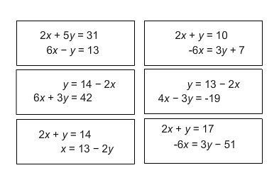 Select all the correct systems of equations. Which systems of equations have infinite-example-1