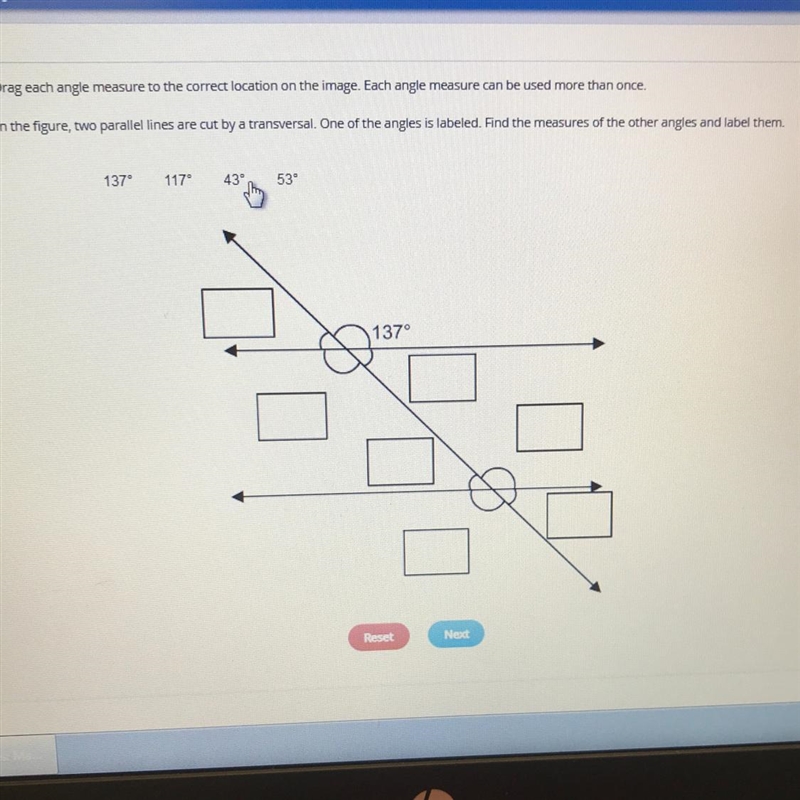 COSUL LOTUUSEUMURITULE. In the figure, two parallel lines are cut by a transversal-example-1