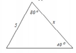 Determine the approximate value of x. 2.045 3.264 6.736-example-1