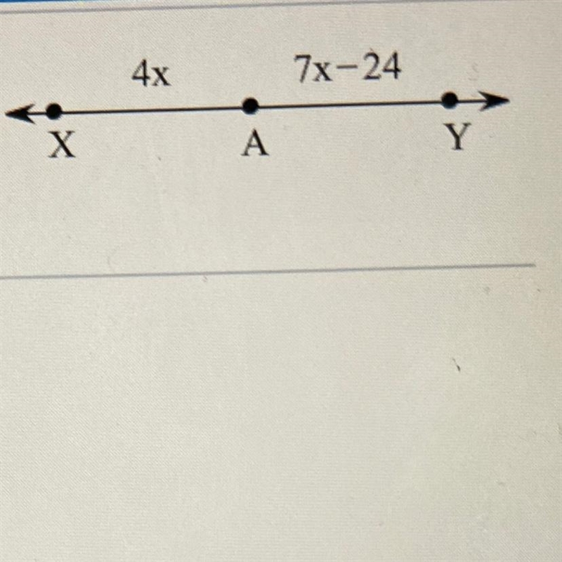 A is the midpoint of XY A. find XA B. Find AY and XY-example-1