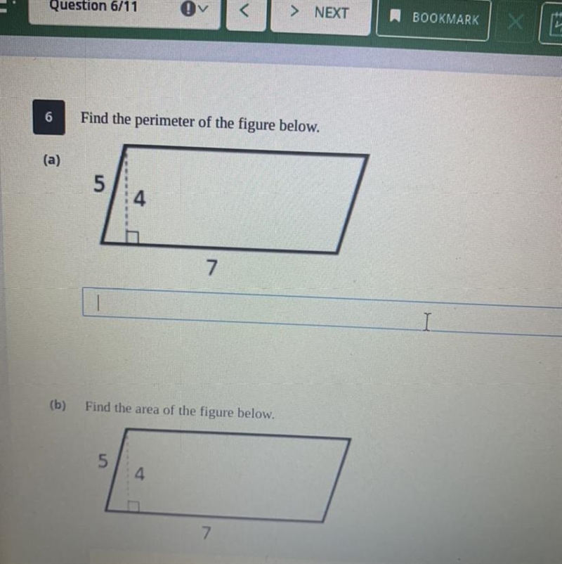 Find the area an perimeter-example-1