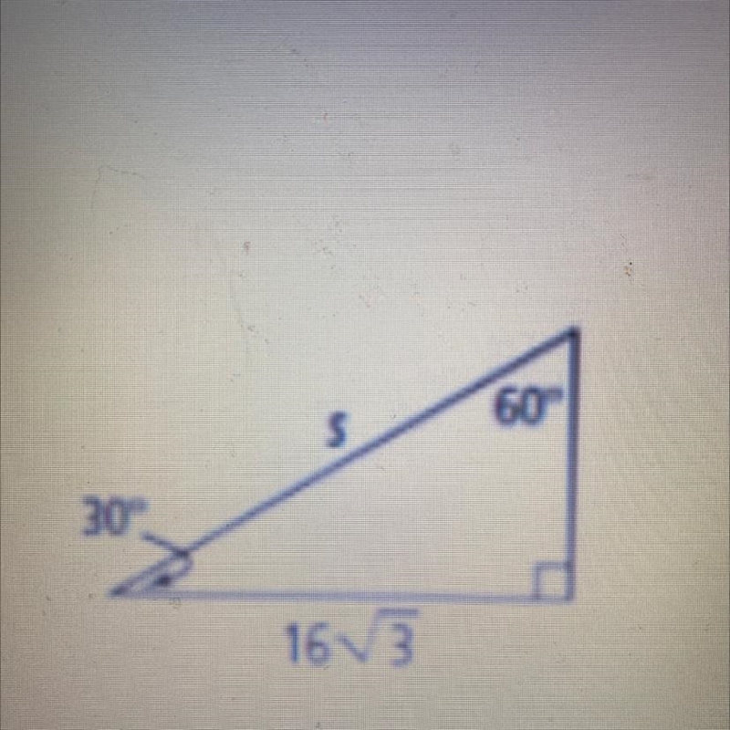 1. What is the value of s? A. 8 B.16 C.16|2 D.32-example-1