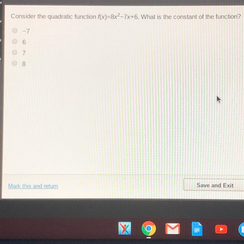 What is the constant of the function ??-example-1