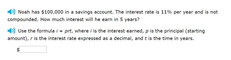 Correct answers only please! Use the formula i = prt, where i is the interest earned-example-1