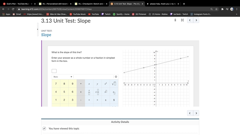 BRUH I NEED HELP PLEASE !!! Enter your answer as a whole number or a fraction in simplest-example-1