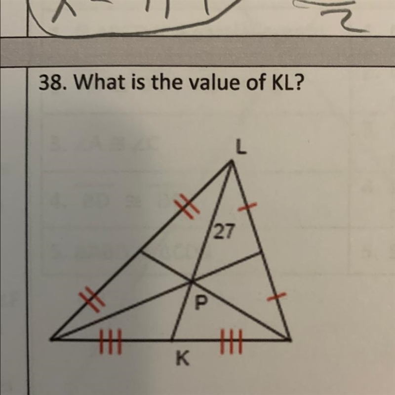 What is the value of KL?-example-1