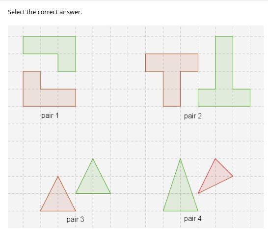 Which pairs of polygons are congruent?-example-1