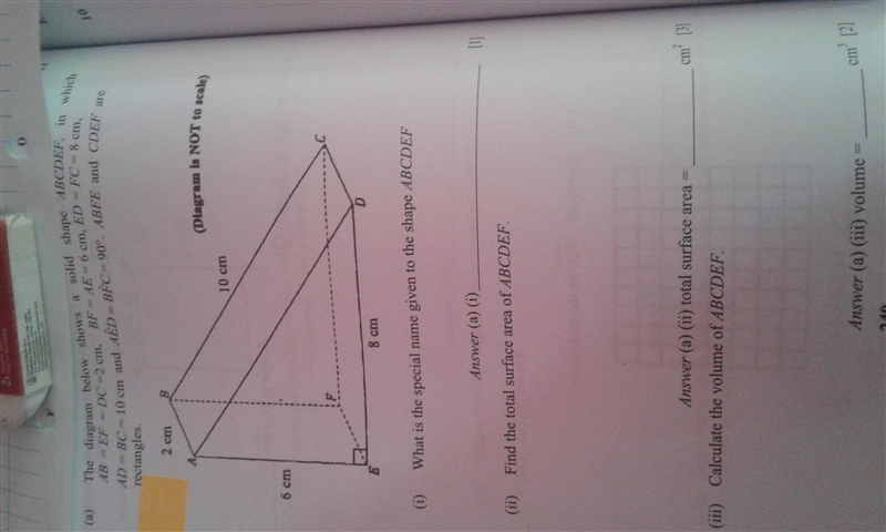 Please help!! Only find total surface area and volume.-example-1