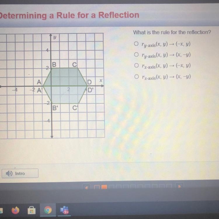 What is the rule for the reflection ?-example-1