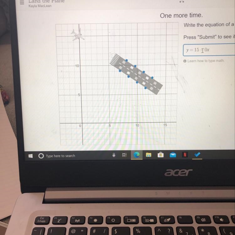 What’s the equation for a safe landing-example-1