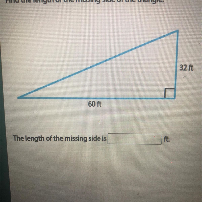 Find the length of the missing triangle-example-1