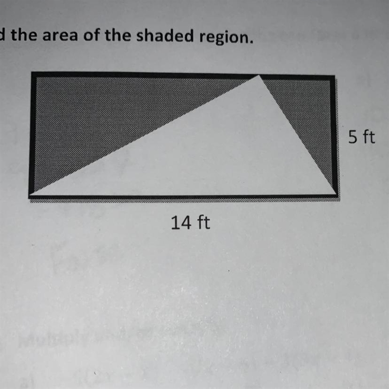 Find the area of the shaded region-example-1