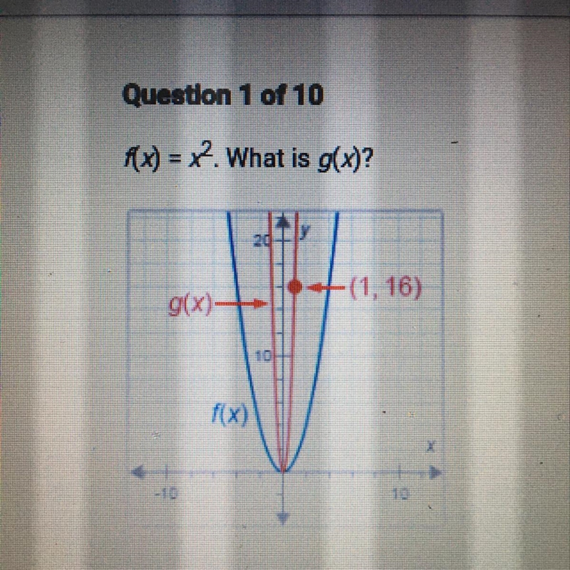 F(x) = x^2. What is g(x)?-example-1