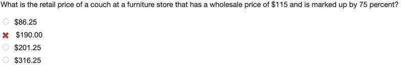 What is the retail price of the couch?-example-1