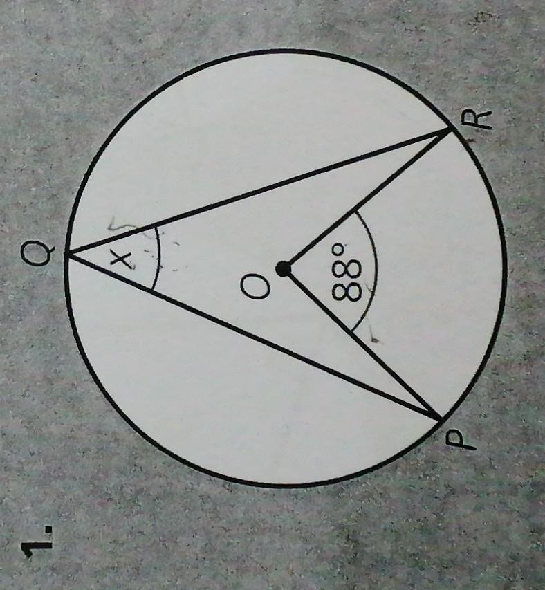 Find x of the circle ​-example-1