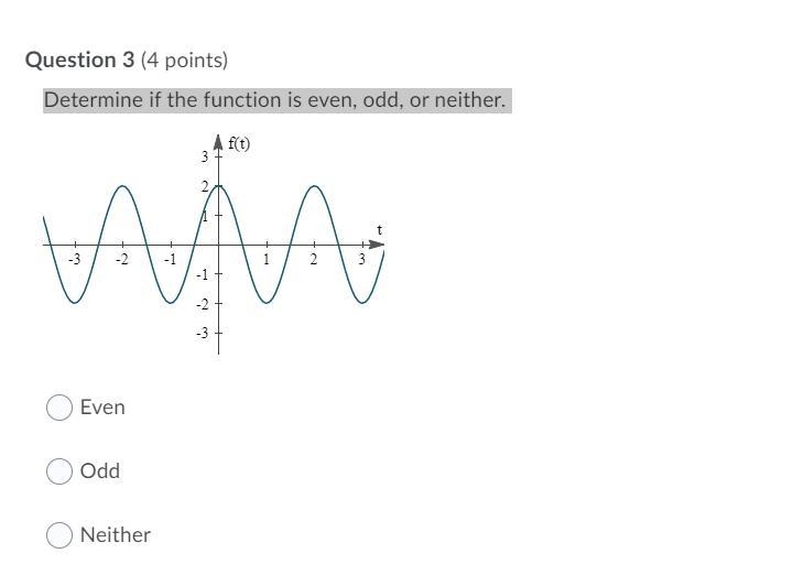 Determine if the function is even, odd, or neither.-example-1