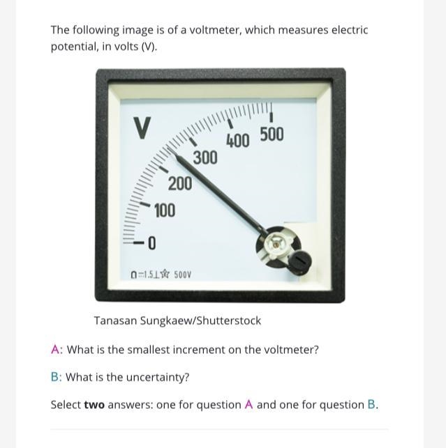 PLS HELP ME, YOU’LL SAVE ME B: 5 v B: 0.5 v A: 100 v A: 10 v B: 50 v A: 1 v-example-1