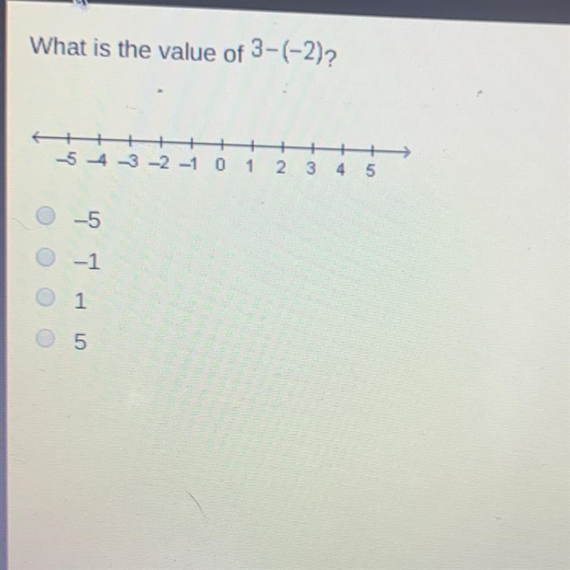 What is the value of 3-(-2)?-example-1