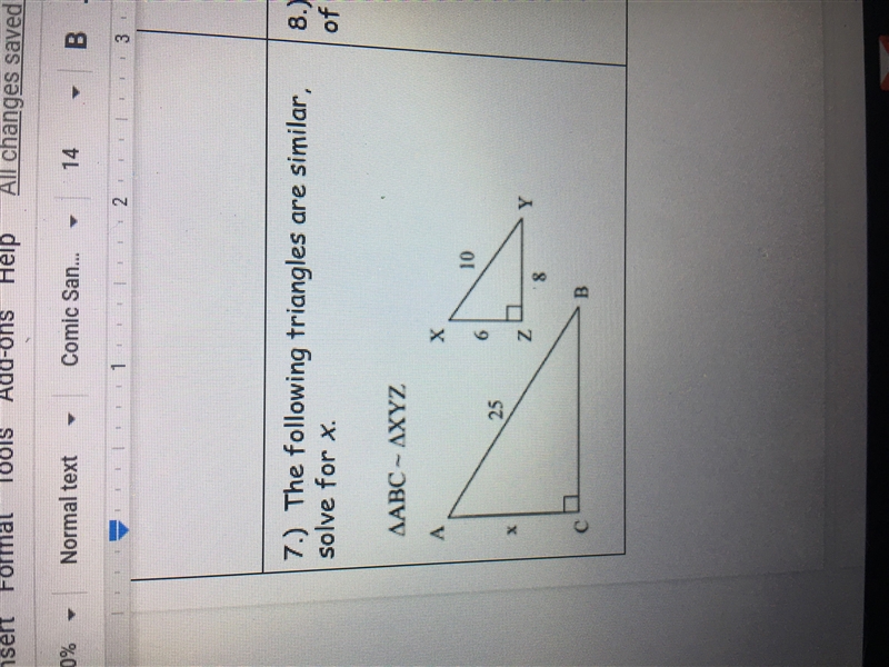 Solve for X Tysm for the help!-example-1