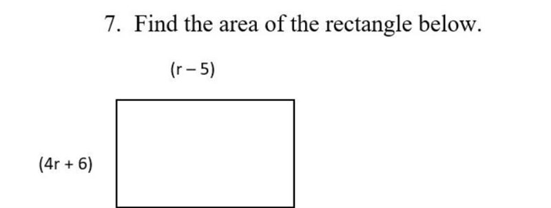 Find The area of the rectangle below-example-1