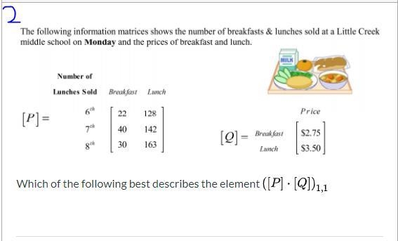 1. The cafeteria manager at a middle school wanted to keep track of how many student-example-2