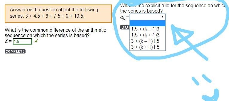 What is the explicit rule for the sequence on which the series is based? -Thank you-example-1