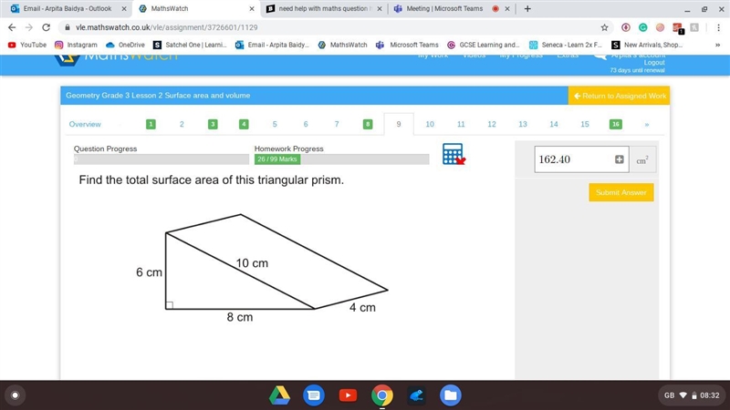 Find the total surface area of this triangular prism-example-1