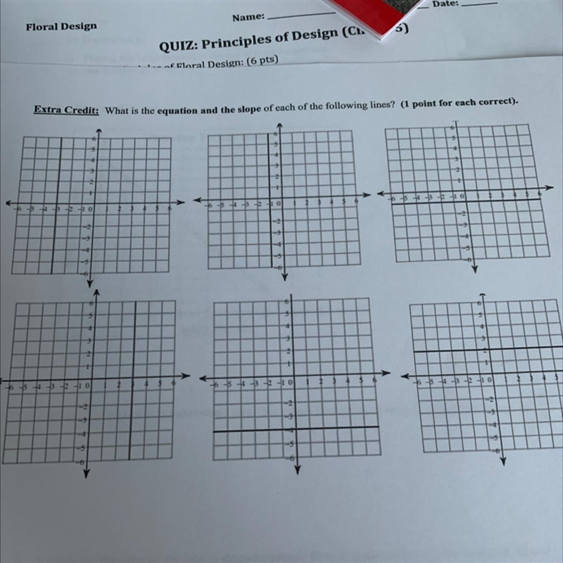 What is the equation and the slope of each of the following lines ?-example-1