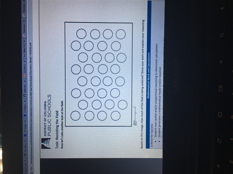 How can I determine how much is being watered in the field ?-example-1