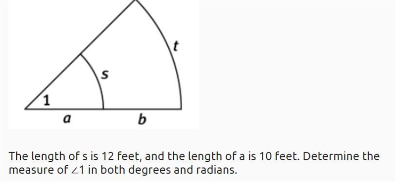 Part of a school’s stage is shaped like a sector of a circle, as shown below. The-example-1