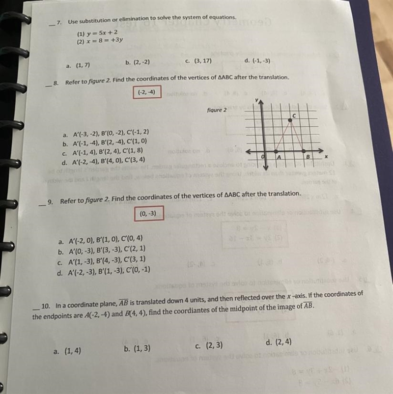 Please help with questions 7-10! I have to turn it in soon and I’m so lost!-example-1