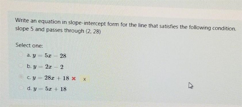 PLS HELP Write an equation in slope-intercept form for the line that satisfies the-example-1