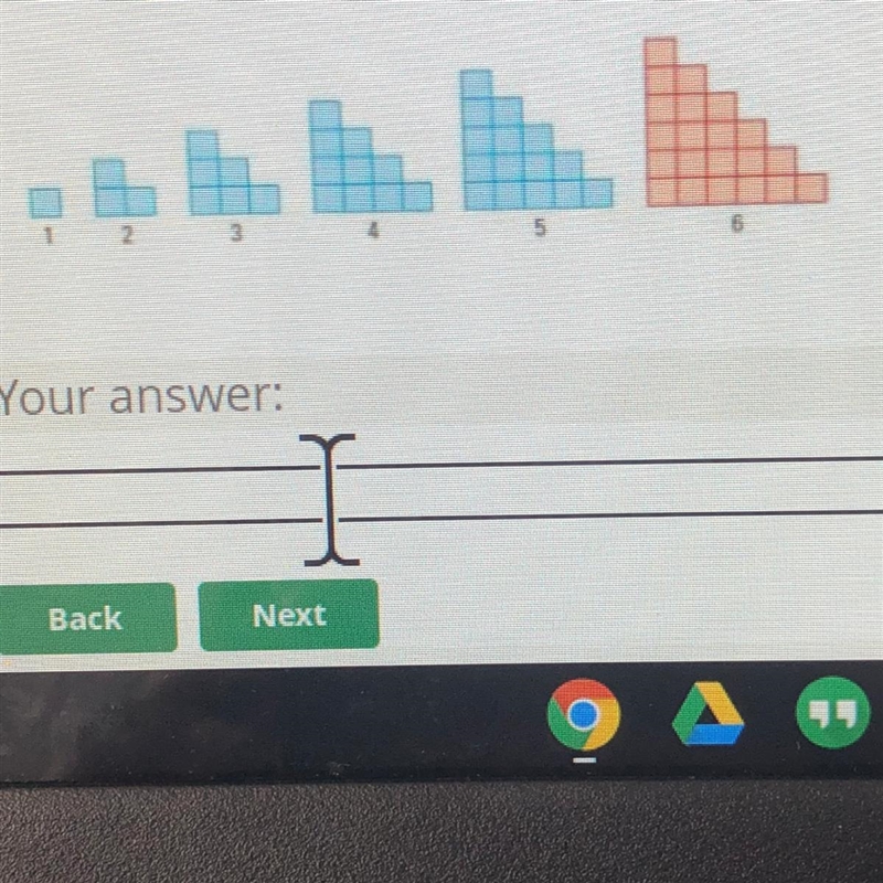 How many squares would be in the 7th pattern?-example-1