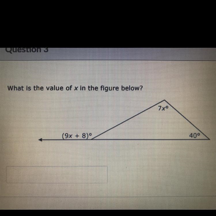 What is the value of x in the figure below?-example-1