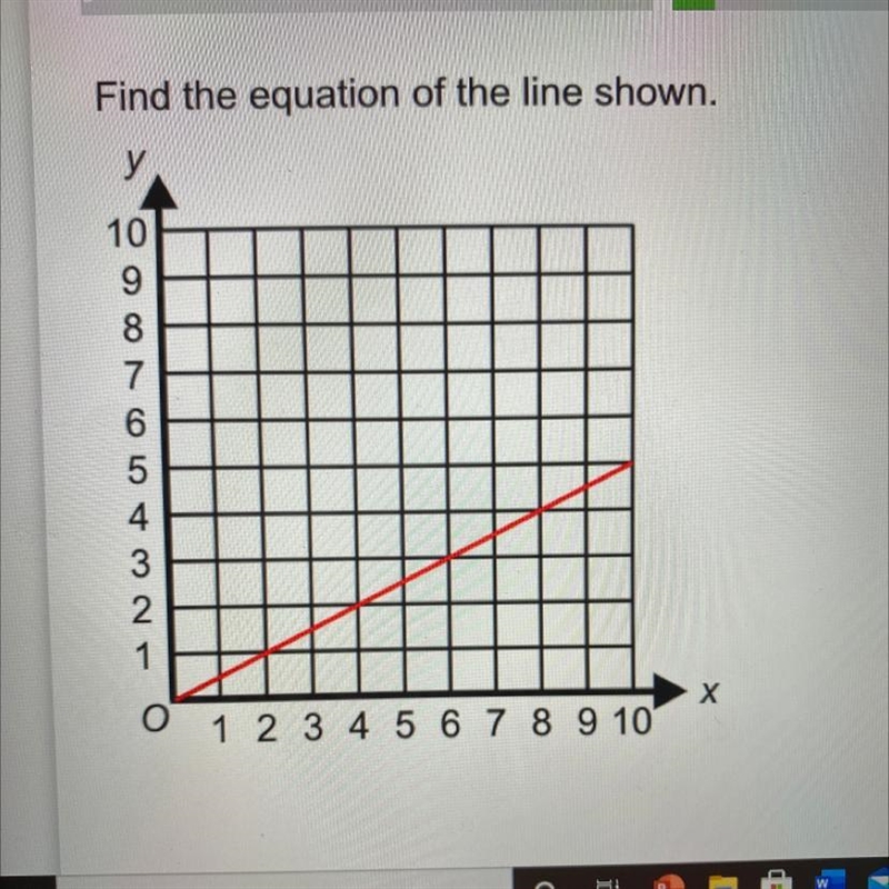 Find the equation of the line shown-example-1