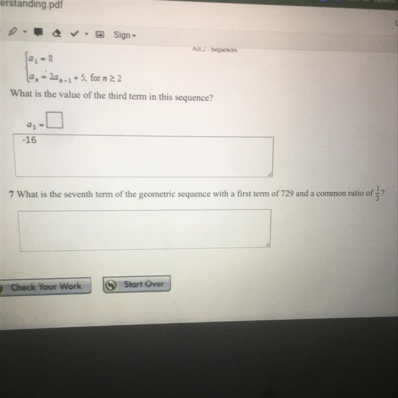 What is the seventh term of the geometric sequence with a first term of 729 and a-example-1